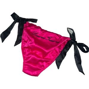 Victoria’s Secret Tease “Love Me Tease Me” Satin Tie Up Panty, size medium